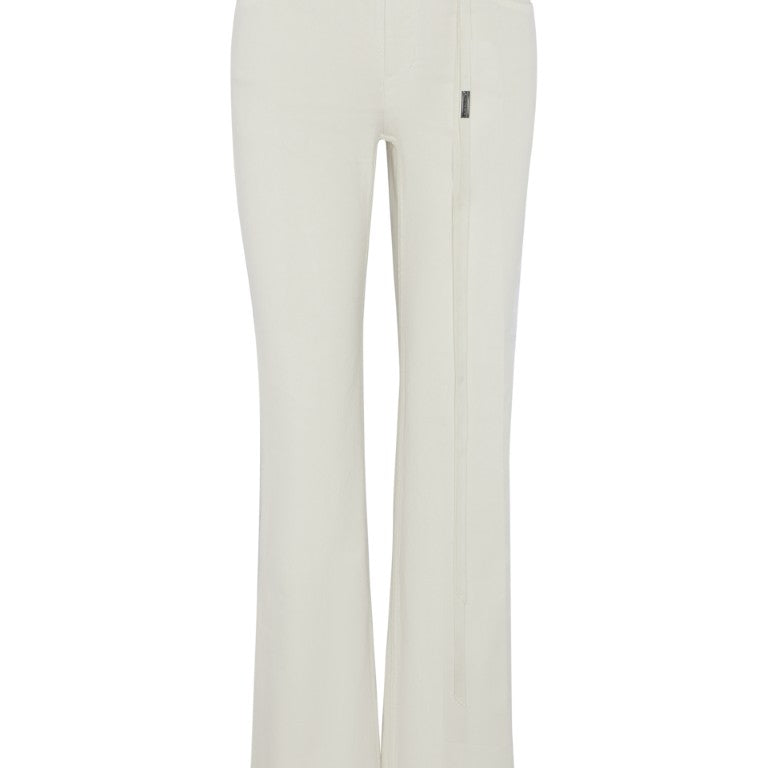 Pockets Slim Fit Flared Trousers