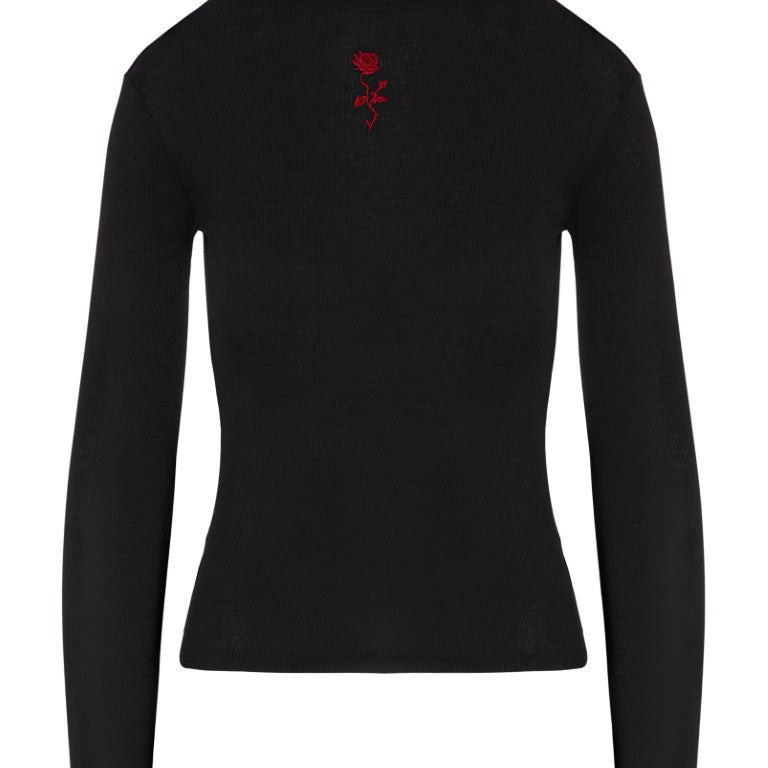 Gabriela Mock Neck Longsleeve Top