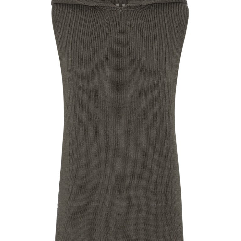 Top In Maglia Runway Hooded Tank