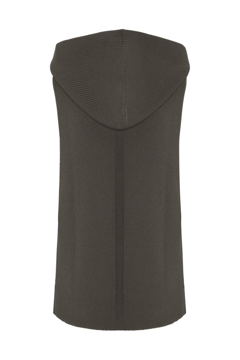 Top In Maglia Runway Hooded Tank