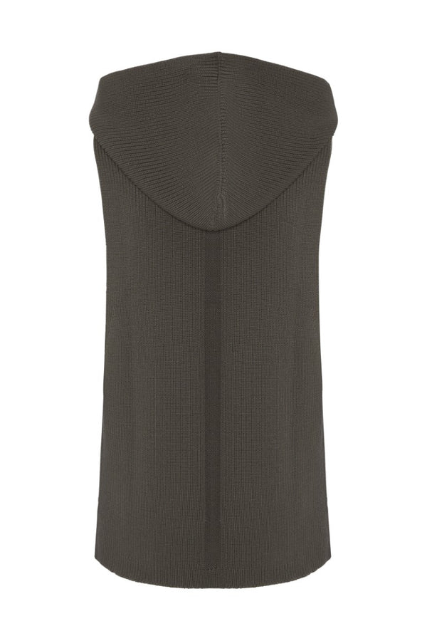 Top In Maglia Runway Hooded Tank