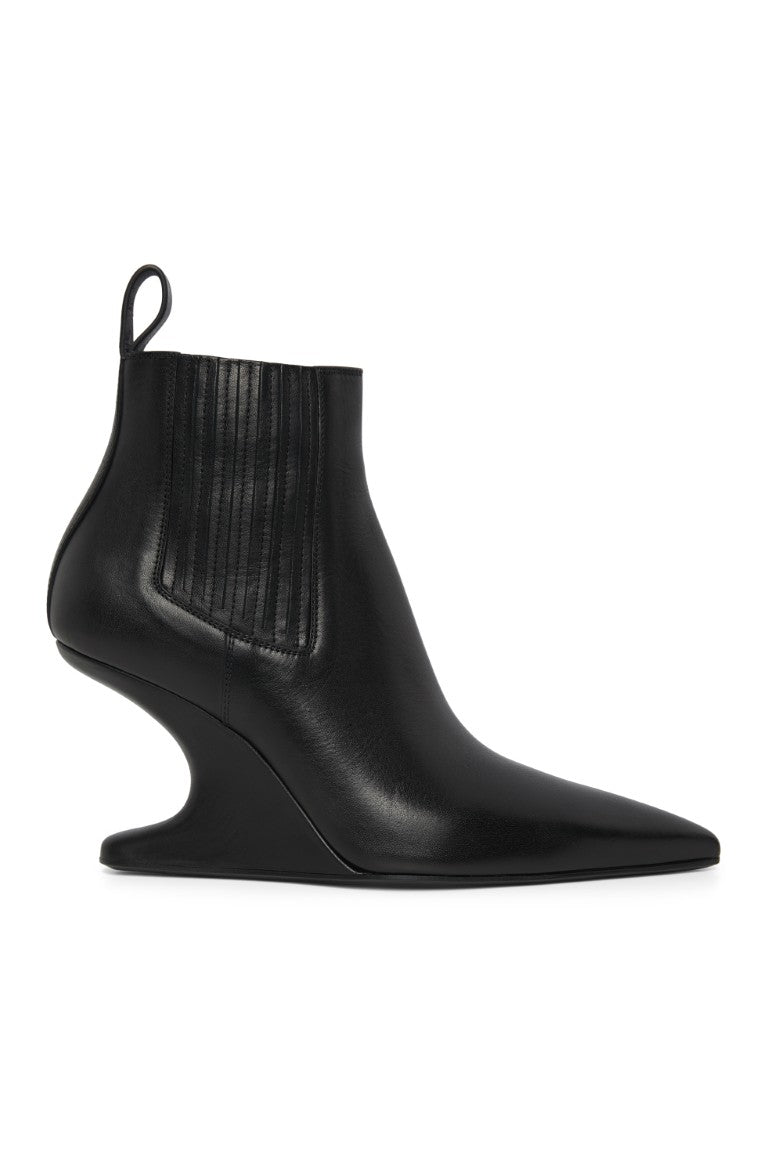 Stivali In Pelle - Ankle Sharp Boots