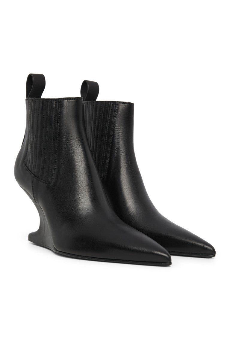 Stivali In Pelle - Ankle Sharp Boots