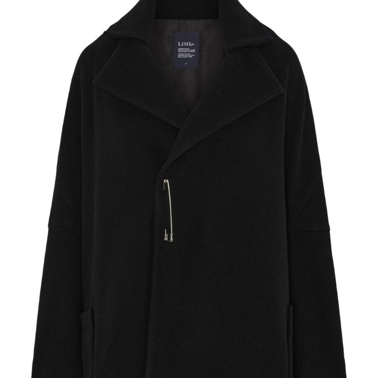 Mosser Dropped Shoulder Coat with Pin