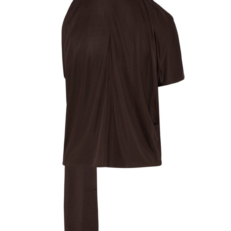 Huresta Asymmetric Draped Blouse