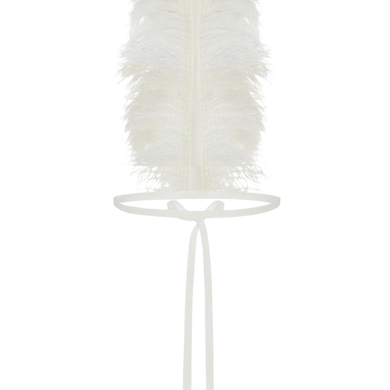 Bets High Neck Collar with Frisee Feathers