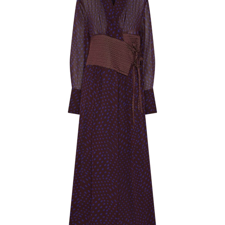 Cebeau Long Wool Shirt Dress