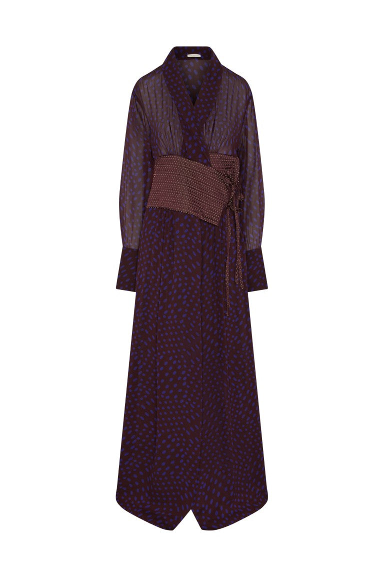 Cebeau Long Wool Shirt Dress