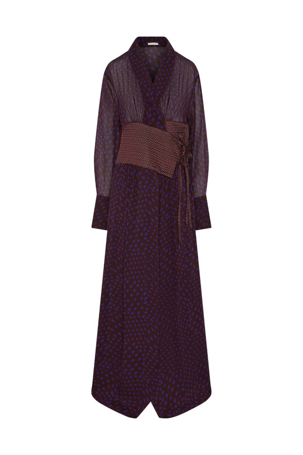 Cebeau Long Wool Shirt Dress