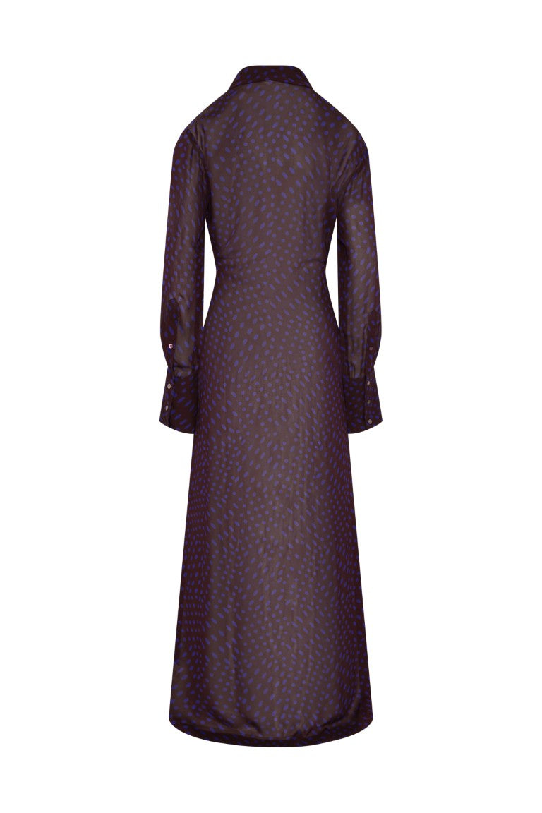 Cebeau Long Wool Shirt Dress