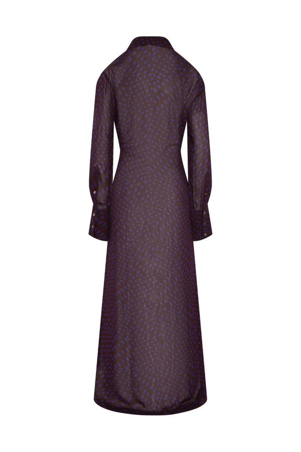Cebeau Long Wool Shirt Dress