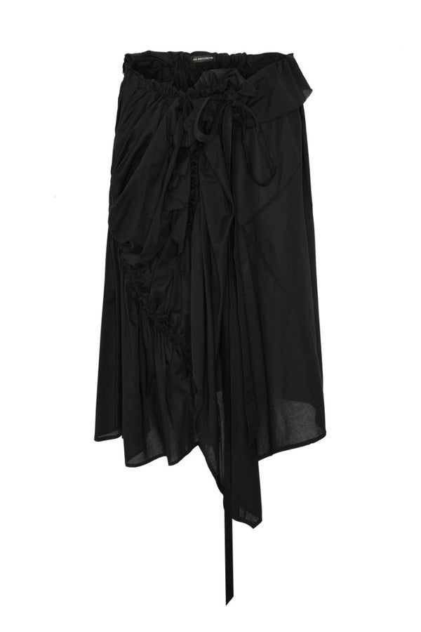 Maike Midi Ruffled Skirt with Drawstrings