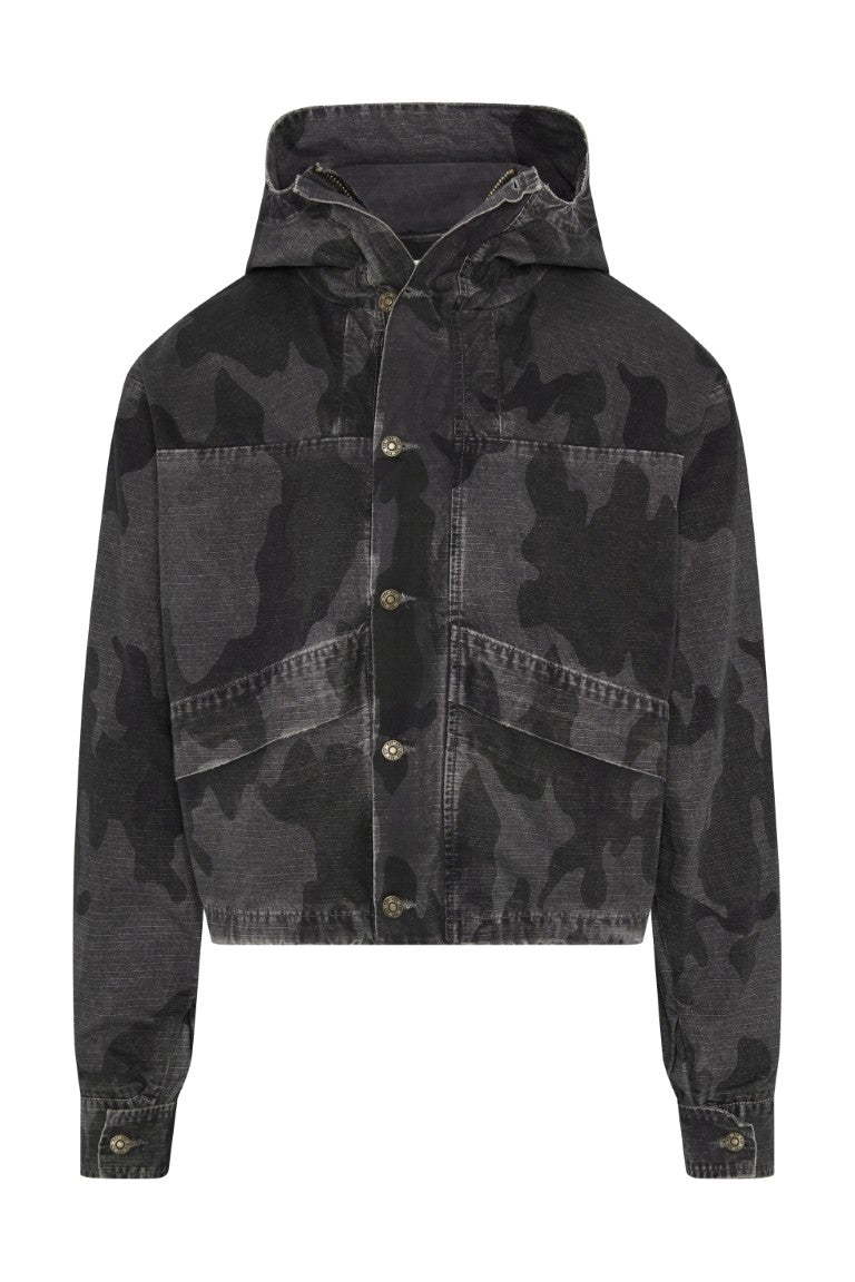 Cropped Parka Hoodie