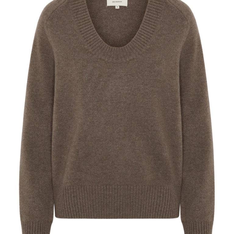 Baji Dropped U-Neck Sweater