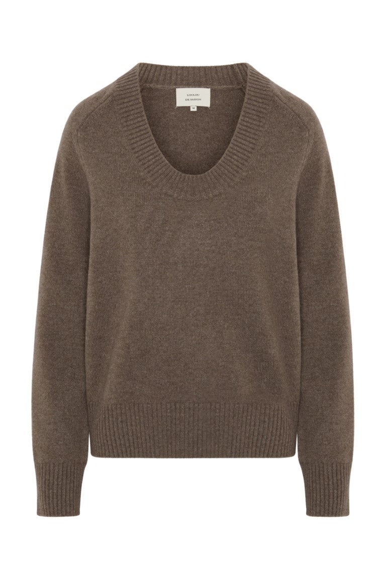 Baji Dropped U-Neck Sweater