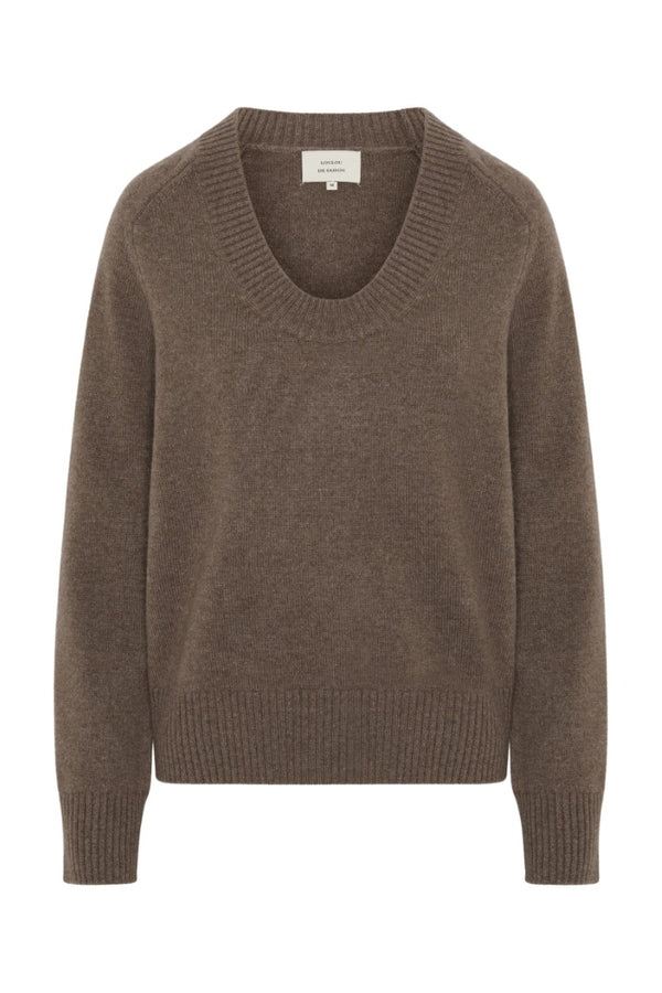 Baji Dropped U-Neck Sweater