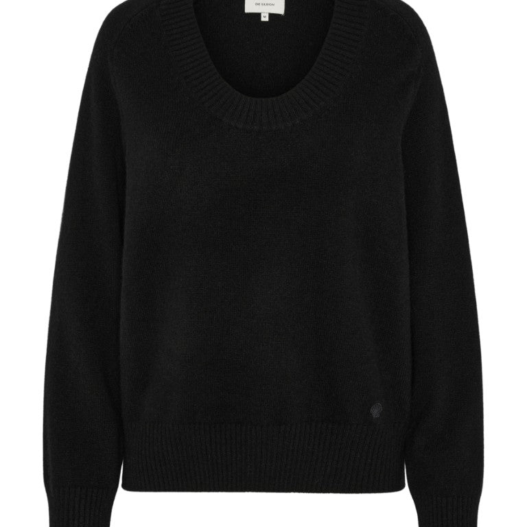 Baji Dropped U-Neck Sweater