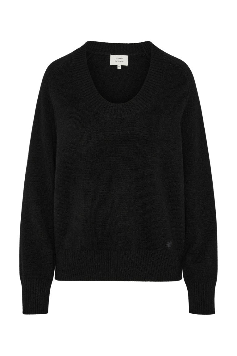 Baji Dropped U-Neck Sweater