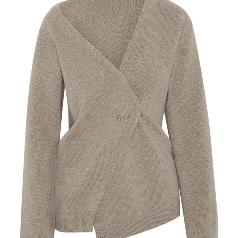 Off-Shoulder Wrap Cardigan