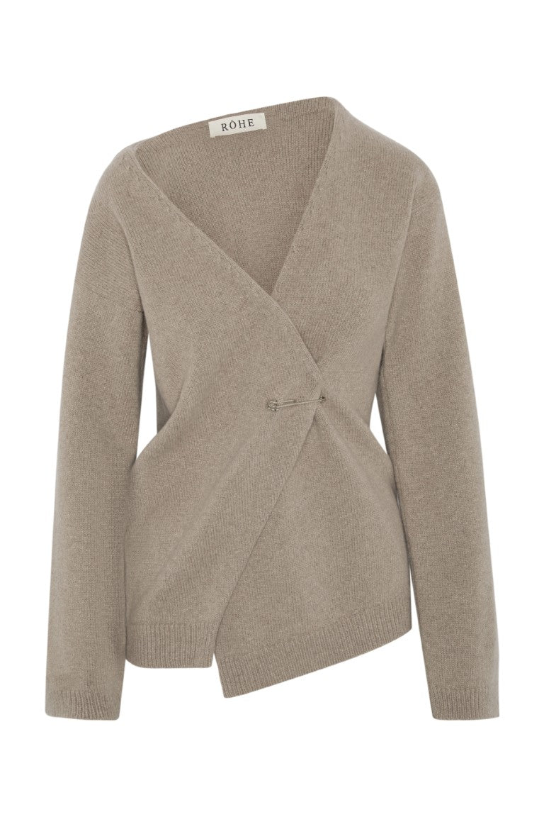 Off-Shoulder Wrap Cardigan