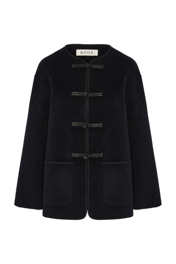 Mandarin Double-Faced Wool Jacket