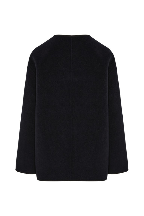 Mandarin Double-Faced Wool Jacket