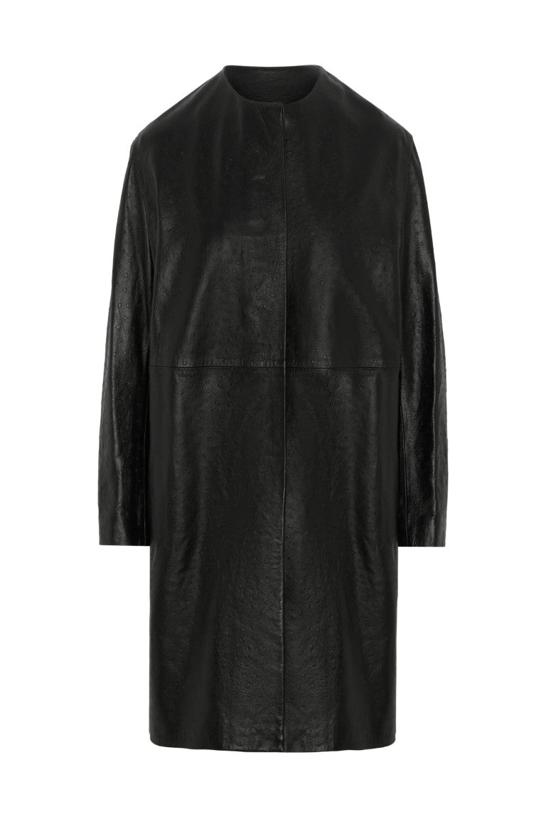 Yari Straight Leather Coat
