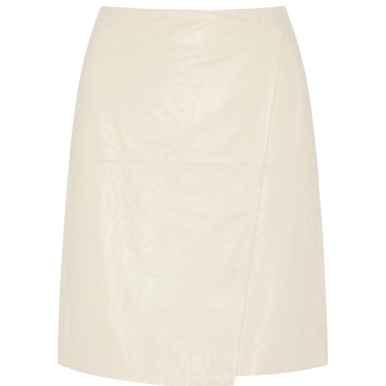 Gora Leather Wrap Skirt