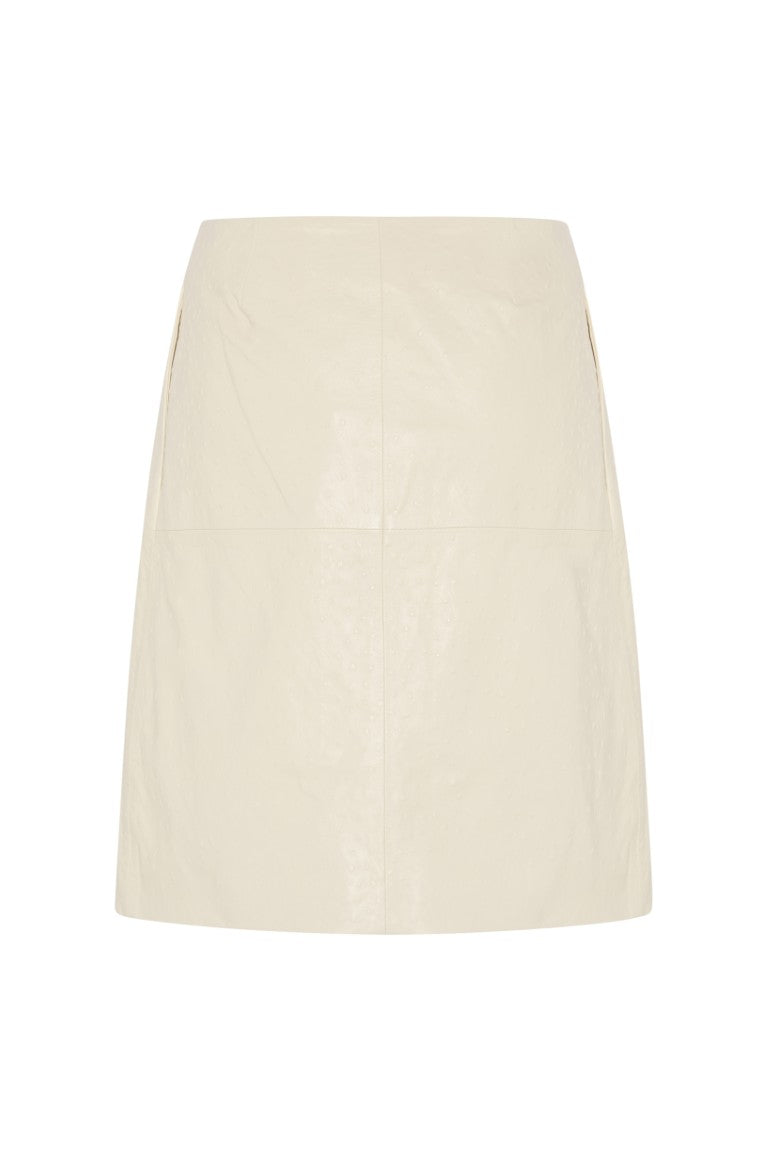 Gora Leather Wrap Skirt