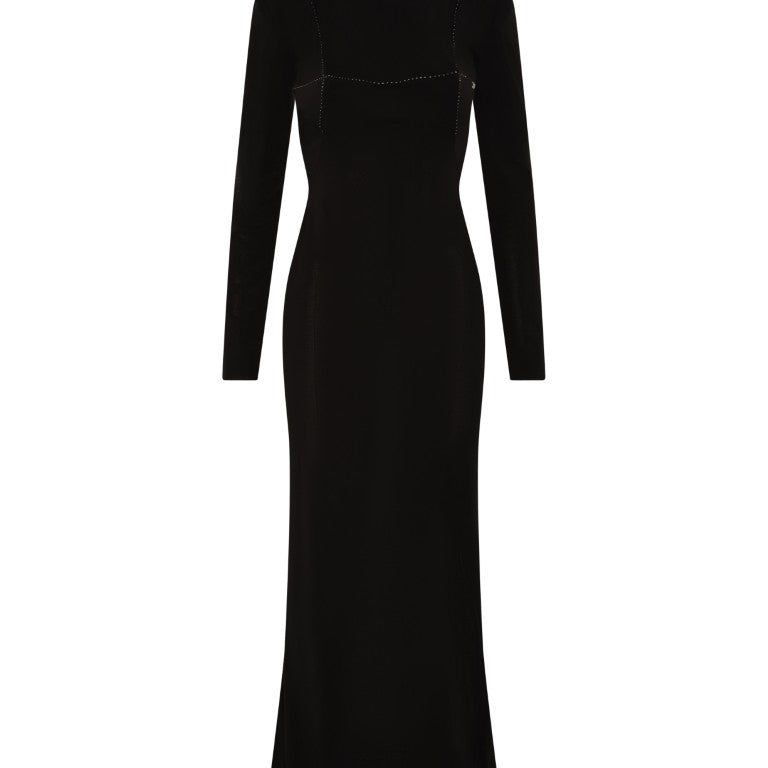 Long Jersey Dress with Cups