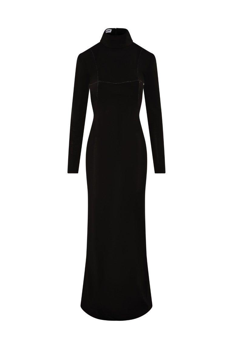 Long Jersey Dress with Cups