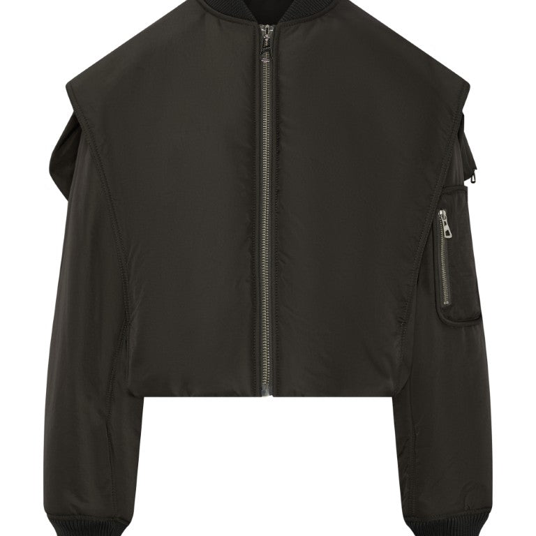 Bomber with Hidden Hood Detail