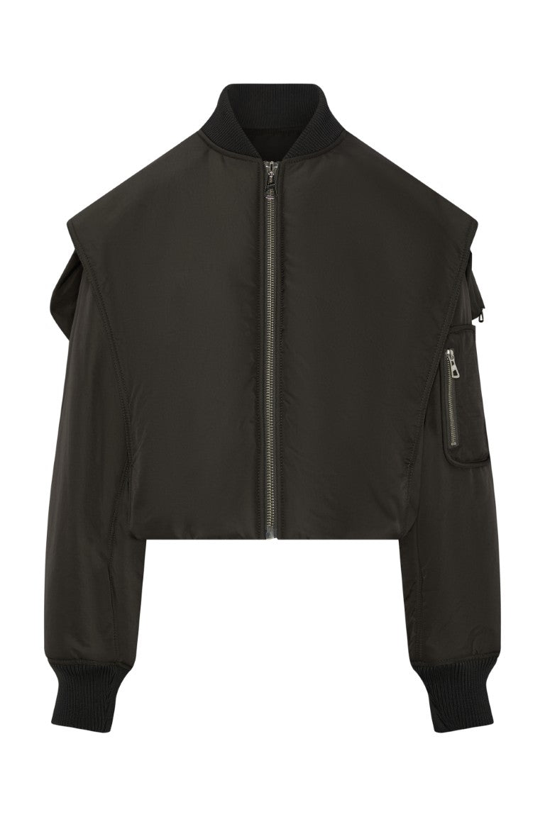 Bomber with Hidden Hood Detail