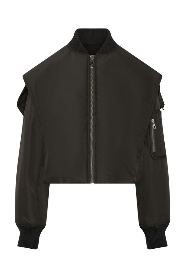 Bomber with Hidden Hood Detail