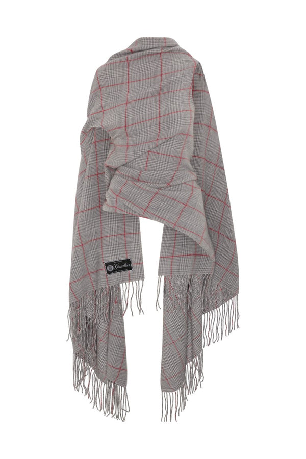 Scarf Draped Top with Back Closure