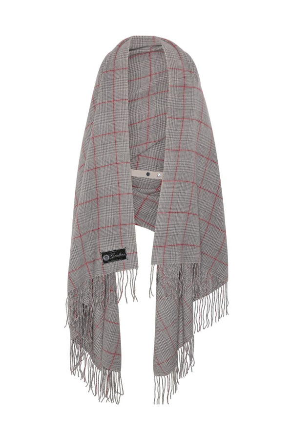 Scarf Draped Top with Back Closure