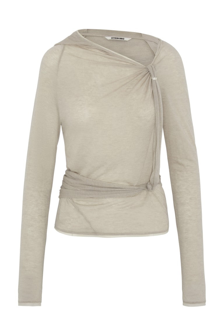 Hooded Knot L/S Tee