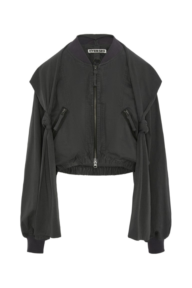 Cotton Bolero Jacket W/ Hoodie