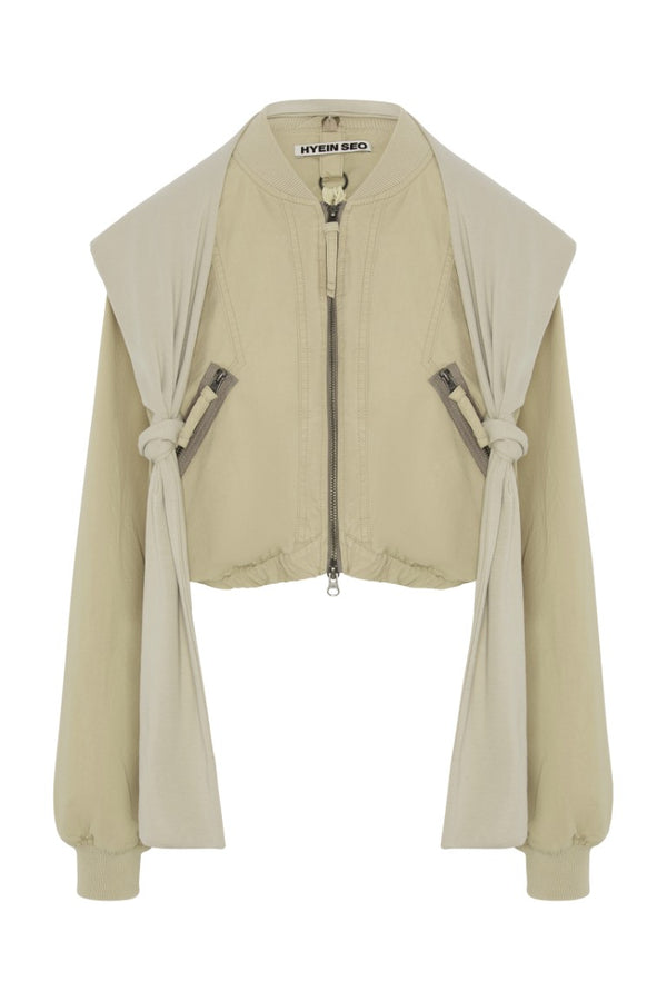 Cotton Bolero Jacket W/ Hoodie