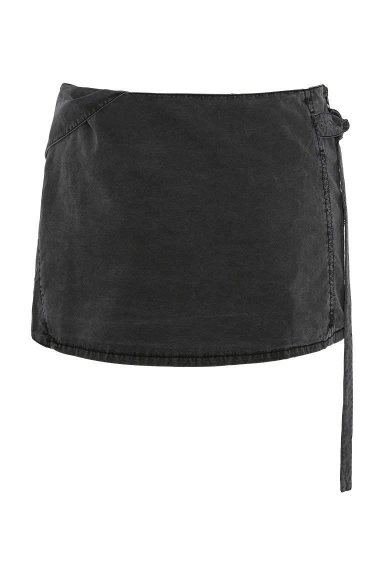 Knotted Mini Skirt