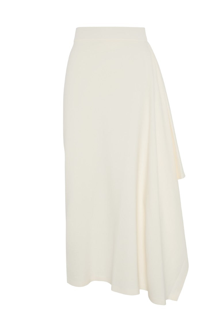 Zero Waste Draped Long Skirt