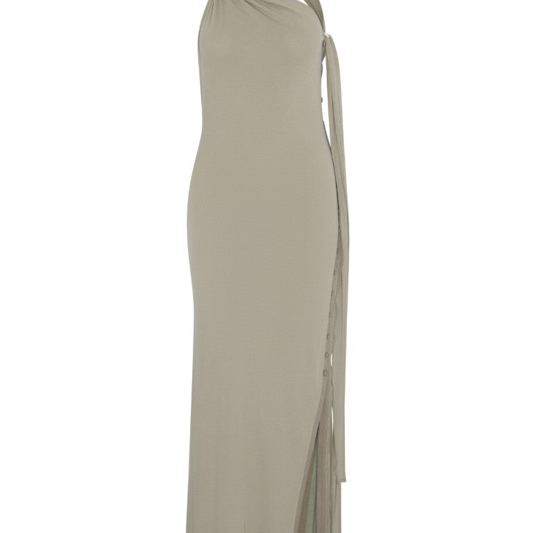 Knotted Halter Dress