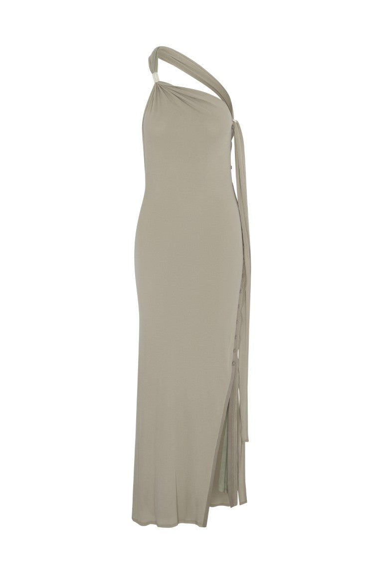 Knotted Halter Dress