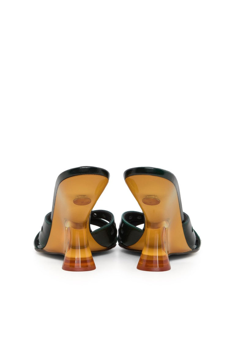 Open Toe Leather Mules