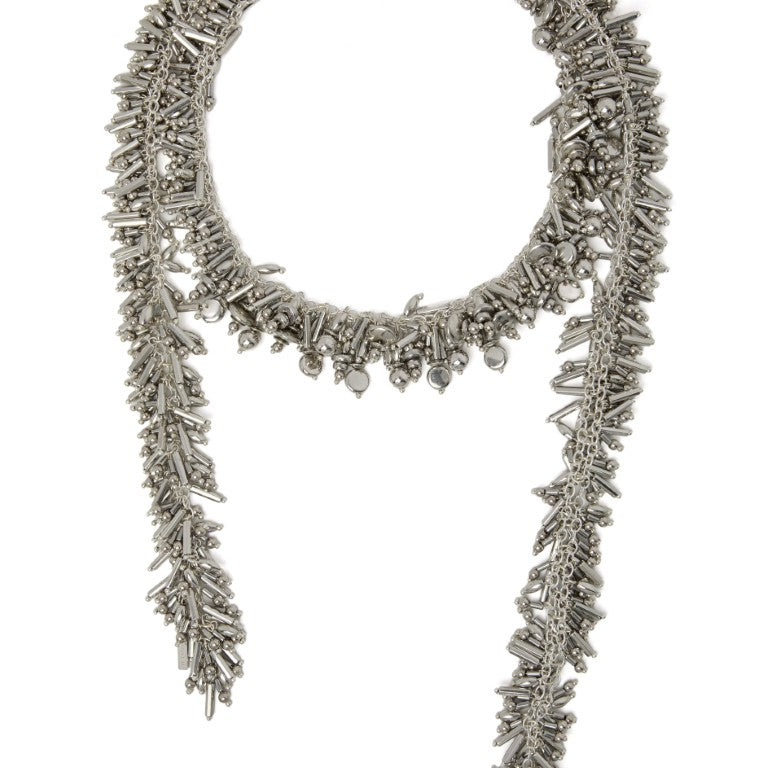 Embroidered Scarf Necklace