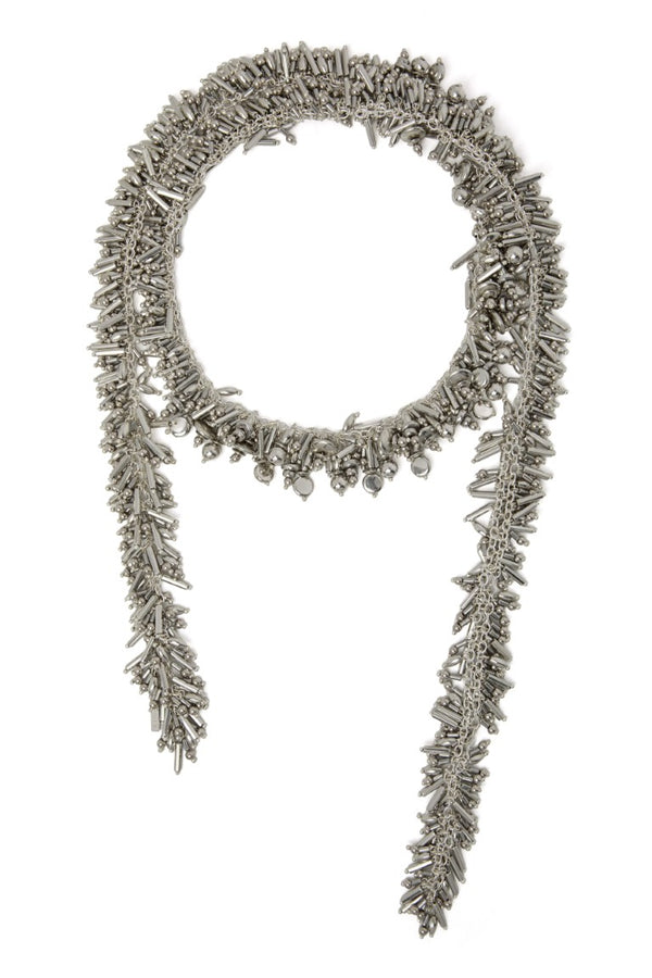 Embroidered Scarf Necklace