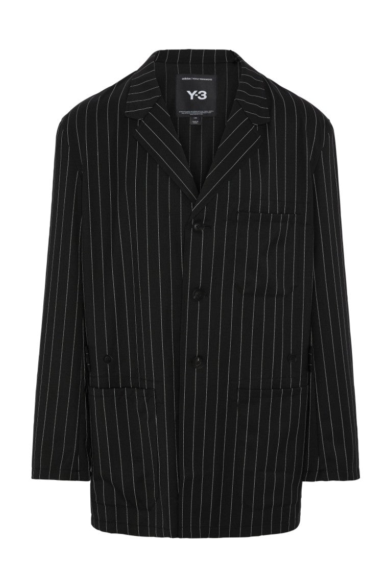 Sport Uniform Pinstripe Refined Wool Chore Coat