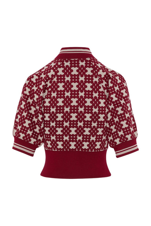 Ribbed Jacquard Sweater