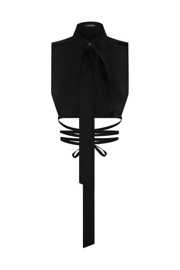 Cyra Plastron With Detachable Foulard