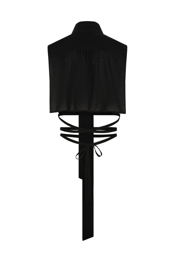 Cyra Plastron With Detachable Foulard